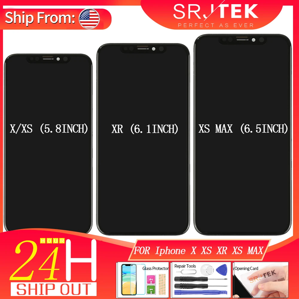 Дисплей для iPhone X LCD класс XS Max XR ЖК дисплей сенсорный экран дигитайзер сборка Pantalla