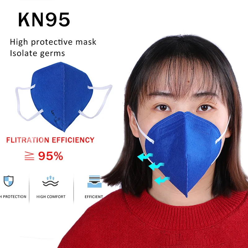 $17.5 5pcs Anti Pollution PM2.5 Mouth Mask Dust Respirator KN95 Beathing Washable Reusable Mask Cotton Unisex Mouth Muffle KN95 Mask