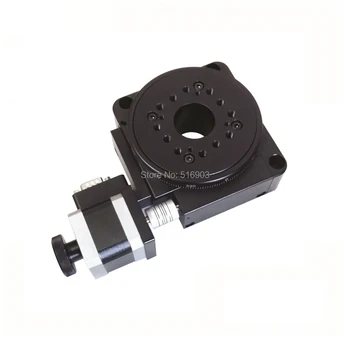 

Dia 100mm Motorized Rotation Stage Mount Electric Rotary Angle Table Load 45kg+42 Stepper Motor