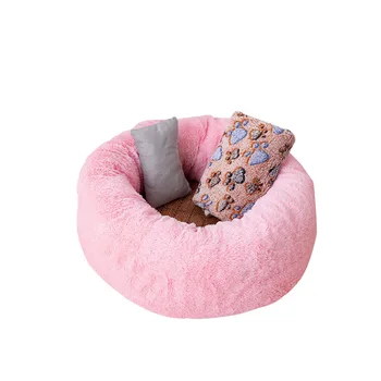 

Hot Selling Autumn & Winter Step on Milk Cat Nest Winter Warm Circle Depth Kennel Pet Nest Pet Supplies Comtable Pet Sofa