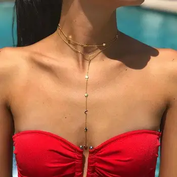 

2020 choker star necklace minimal plain star charm gold filled 100% 925 sterling silver chain choker delicate necklaces for girl