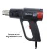 Hot Air Gun 2000W High Quality Black Digital Display Knob Type Power Hair Dryer Shrink Wrapping Thermal Car Film Repair Tool 220 4