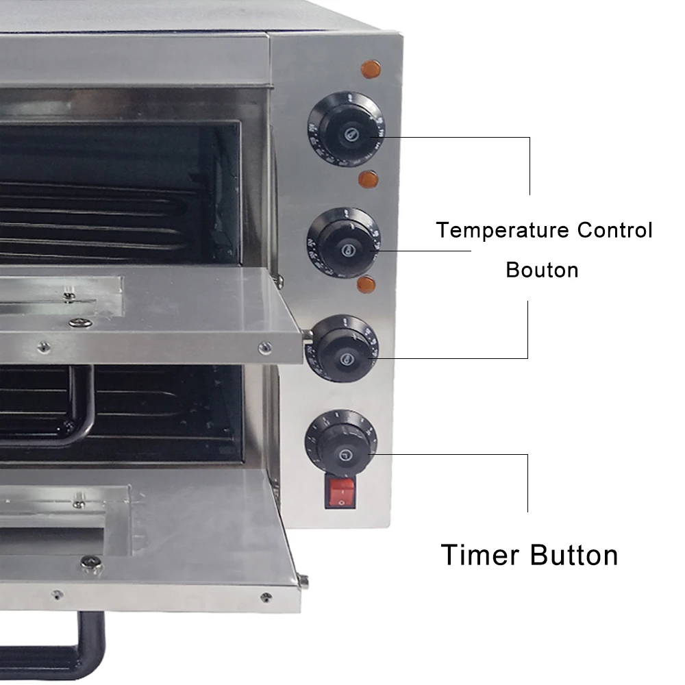 Best Elettrico Per Pizza Forno A Doppio Strato Da Cucina Macchina di  Cottura di 350 Gradi di Controllo della Temperatura di Riscaldamento Da Forno  Forno 3000W Per La Vendita|Ovens| - AliExpress