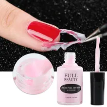 15ml unha polonês líquido descasque fora da fita proteger cola verniz anti-derramamento látex rápido seco cuidados com a pele prego gel prego anti transbordamento cola