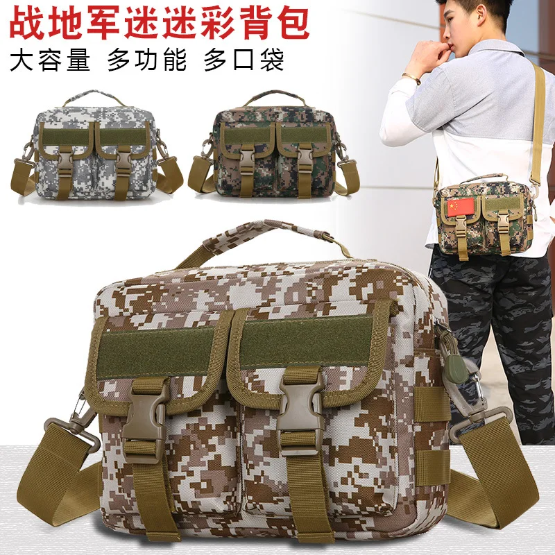 

Outdoor Shoulder Bag Men's Army Camouflage Tactical Shoulder Bag Sports Chest Pack Multi-functional Hand File Bag