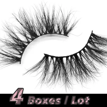 

Liyatton 4 Boxes/lot False Eyelash 1 Pair Thick Faux 3D Mink Eyelashes Natural Lash Extension Realistic Fluffy Lashes Wholesale