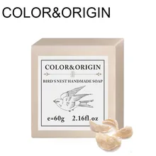 Цвет и источник Птичье гнездо мыло для рук органическое эфирное масло Отбеливающее мыло для кожи натуральный травяной аромат глубокое очищение лица Отбеливание