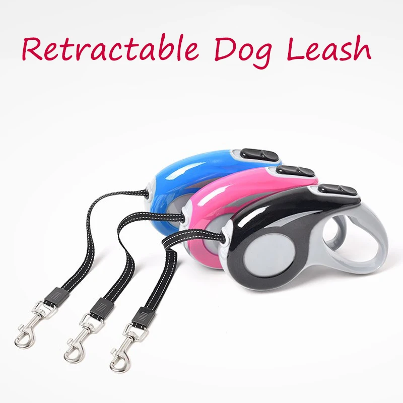 

Retractable Dog Leash,3M 5M Dog Traction Rope for Large Medium Small Dogs Break & Lock System Dog Chain/Traction Rope Adjustable