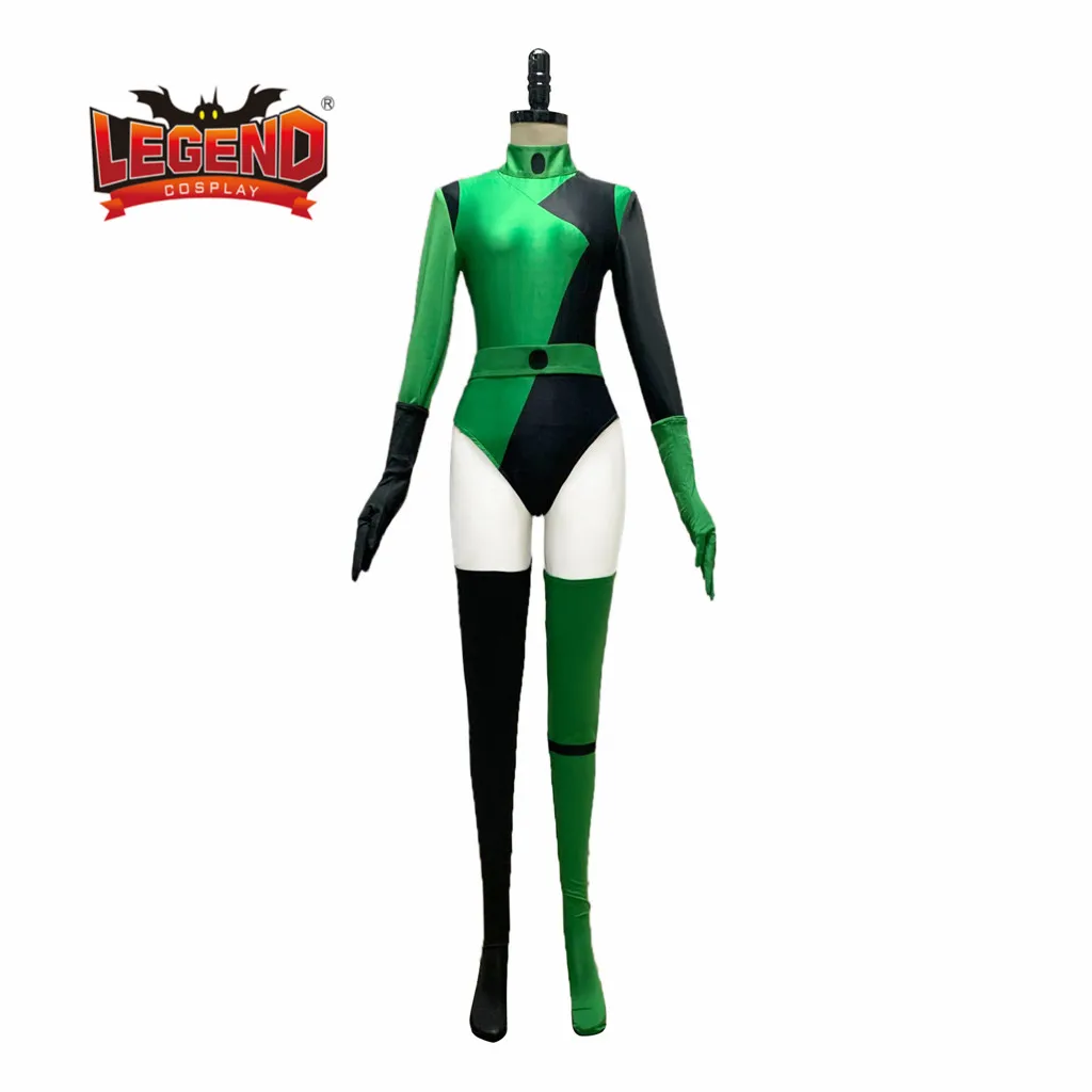 Костюм Shego комбинезон Ким возможный костюм Суперзлодея сексуальный shego Зентаи |