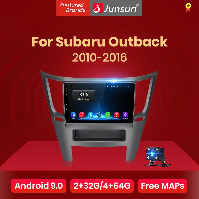 Junsun V1 2G + 128G Android 10 0 DSP для Subaru Outback 2010 2016 автомобильный Радио мультимедийный видео