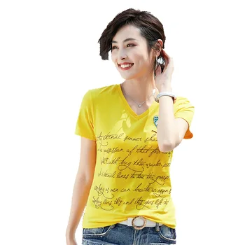 

Europe New Women Summer 3D Carbon Diamond English Handmade Beaded Butterfly Rhinestone T Shirt Top Female Plus Size Shirt Kawaii