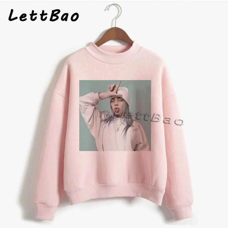 Billie Eilish толстовки свитер уличная Эстетическая Готическая Moletom Feminino Ullzang Harajuku на заказ Женская толстовка Femme 90s
