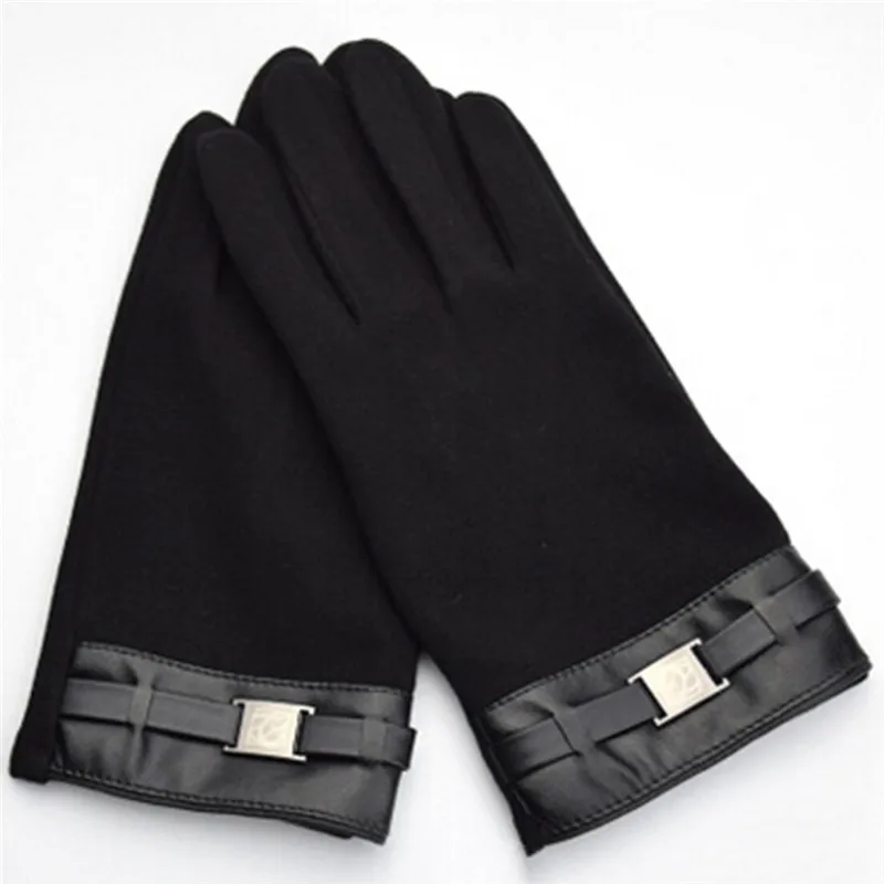 Autumn Winter Men Knitted Gloves Fashion Touched Screen Business Gloves High Quality Thicken Warm Cashmere Gloves Hot Sale