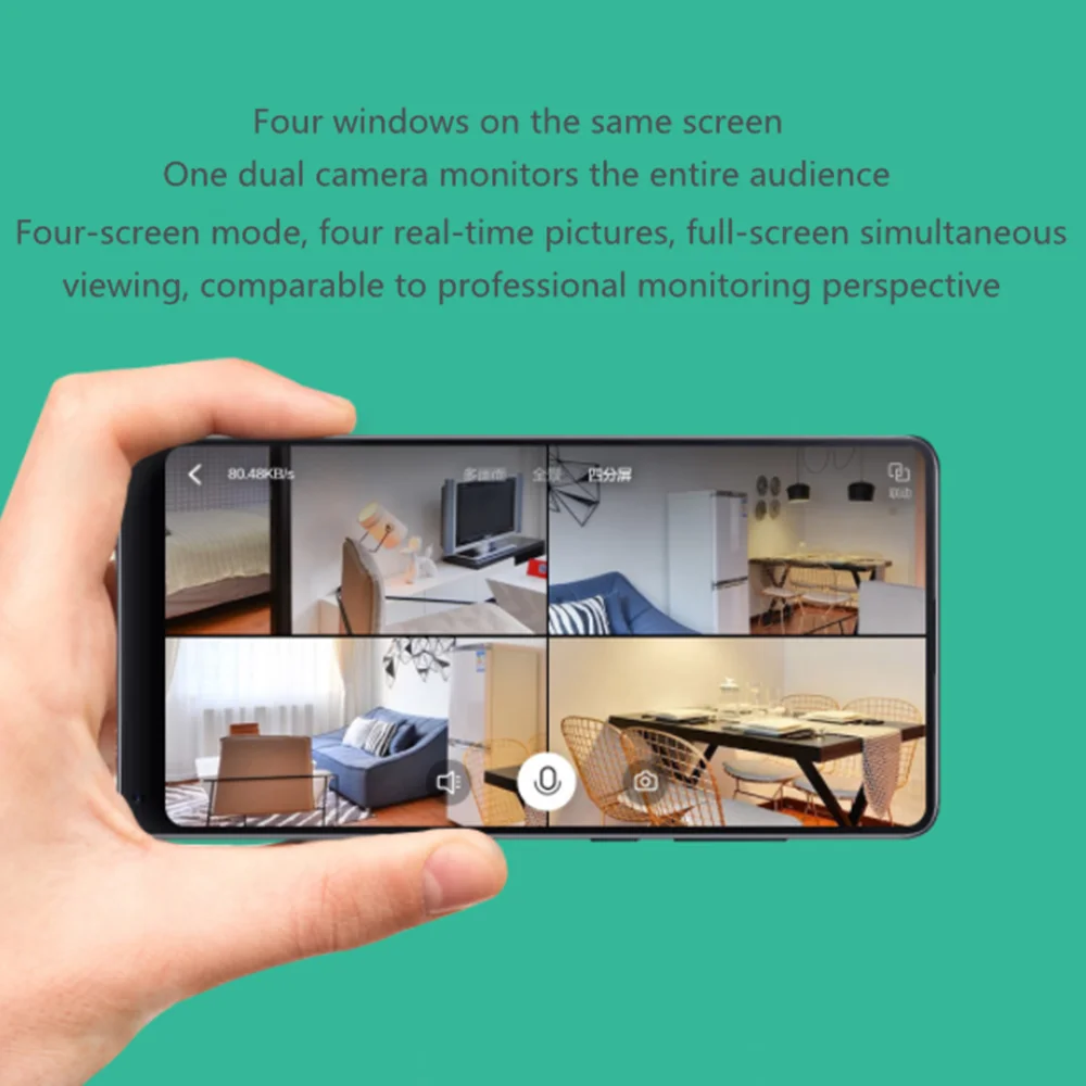Xiaomi Xiaofang камера с двумя объективами версия панорамная умная сетевая ip-камера четыре экрана в одном окошке двусторонняя поддержка аудио VR