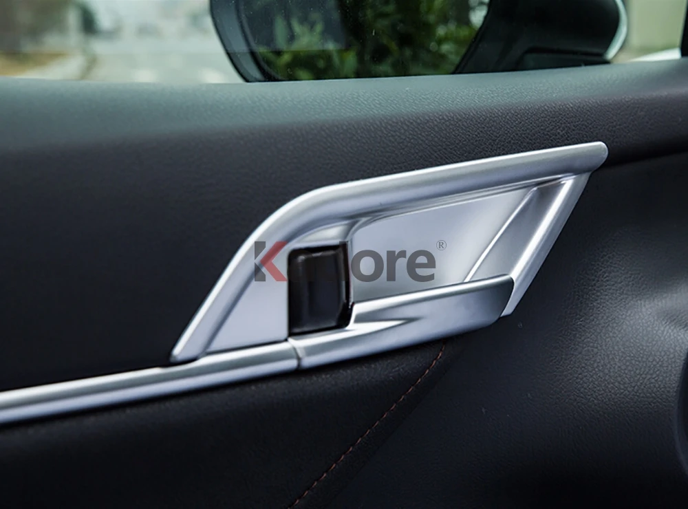 Для Toyota Camry углеродное волокно, внутренняя дверная ручка, крышка чаши, защитная наклейка, аксессуары для автомобиля
