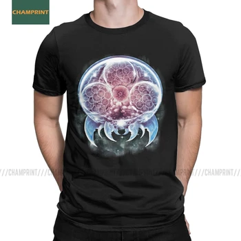 

Men T-Shirt The Epic Metroid Organism Super Metroid Cotton Tees Short Sleeve Samus Wars Aran Prime Snes Zebes Game T Shirts