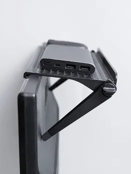 

Adjustable Multifunctional Screen Top Monitor Shelf No Punching TV Set Top Box Router Computer Storage Shelves