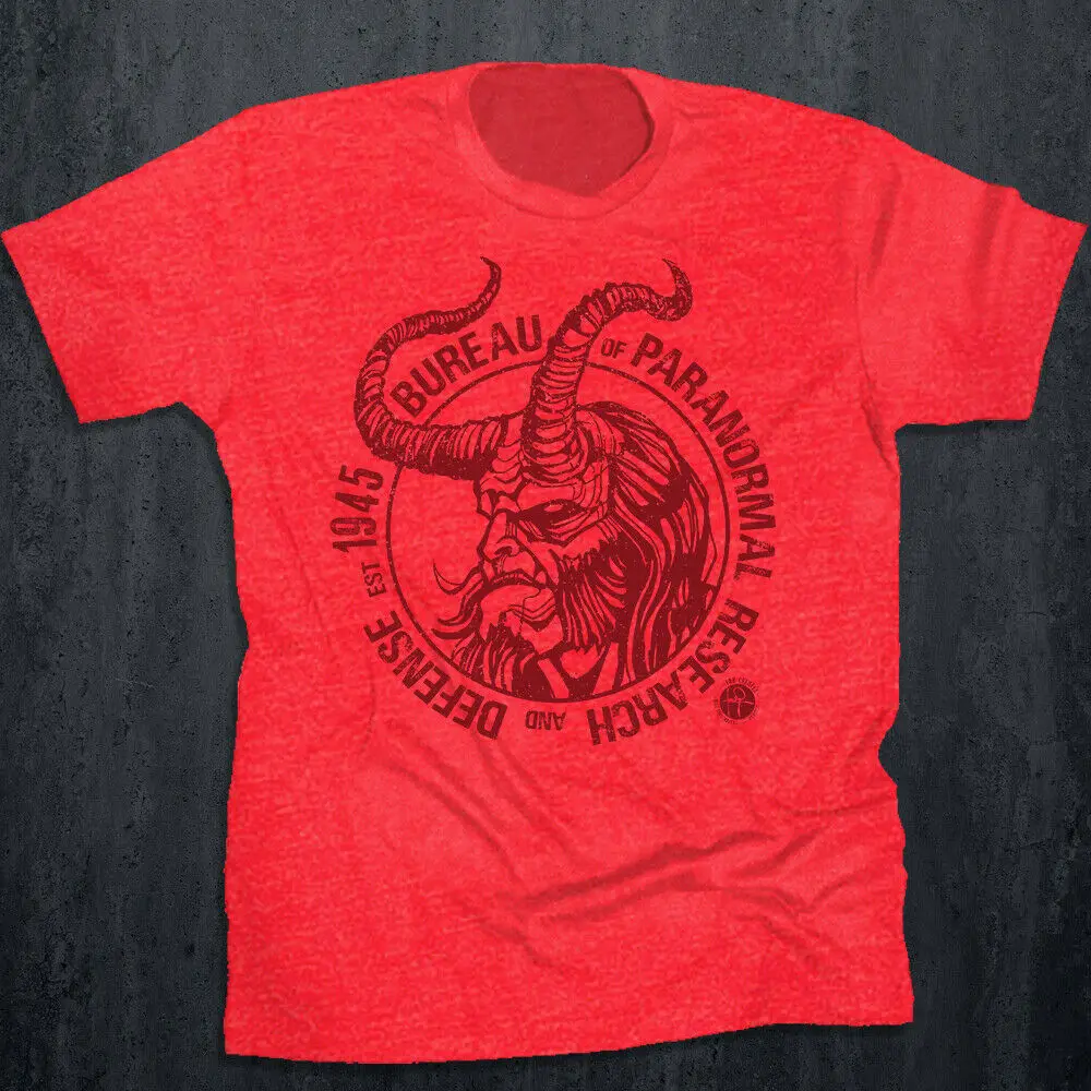 Новая футболка Hellboy Bureau Of Paranormal Research Defense Logo оригинальная художественная Мужская