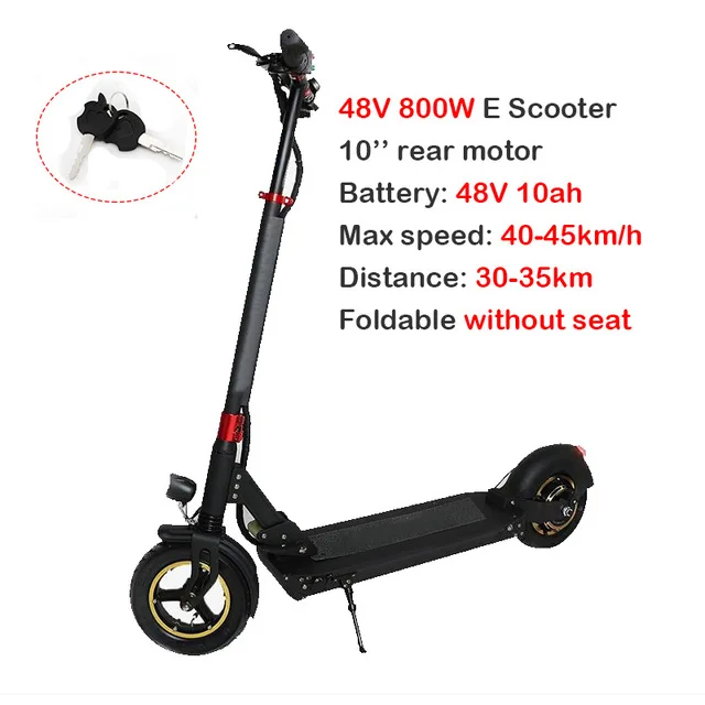Электрический скутер 10 ''48V1000W 60 км батарея Escooter 3 модели скейтборд с сиденьем складной Ховерборд Patinete Electrico Adulto - Цвет: 48V800W10AH no seat