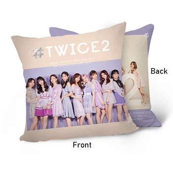 

Kpop TWICE 2nd Japanese Album <#TWICE2> Double-side Pillow K-pop Printing Sofa Cushion PP Cotton Car Cushion Fan Collection Gift