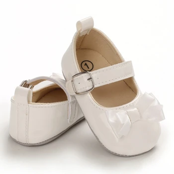 

Newborn Baby Shoes Girls 2020 Infant Toddler Rose Gold Shoe Babies Walking Bowknot Baby Girls Shoes