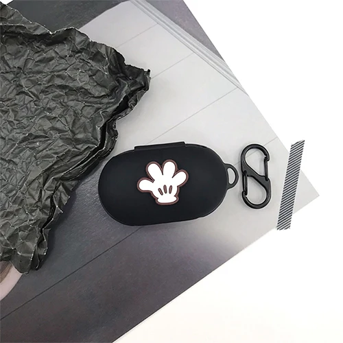 C DIY 3D милый силиконовый чехол для samsung Galaxy Buds зарядный рукав защитный чехол Bluetooth наушники кожа брелок кулон - Цвет: C