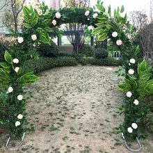 Цветок арки стойки украшения свадебный цветок menson Свадьба вишня цветок Арка кронштейн магазин открытие макет