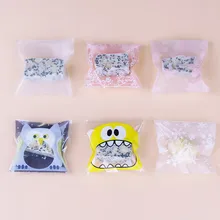 Snowflake Crisp Nougat Ziplock Bag Cookie Biscuit Candy Snacks Handmade Food Packaging Bag 100 Pieces/Bag
