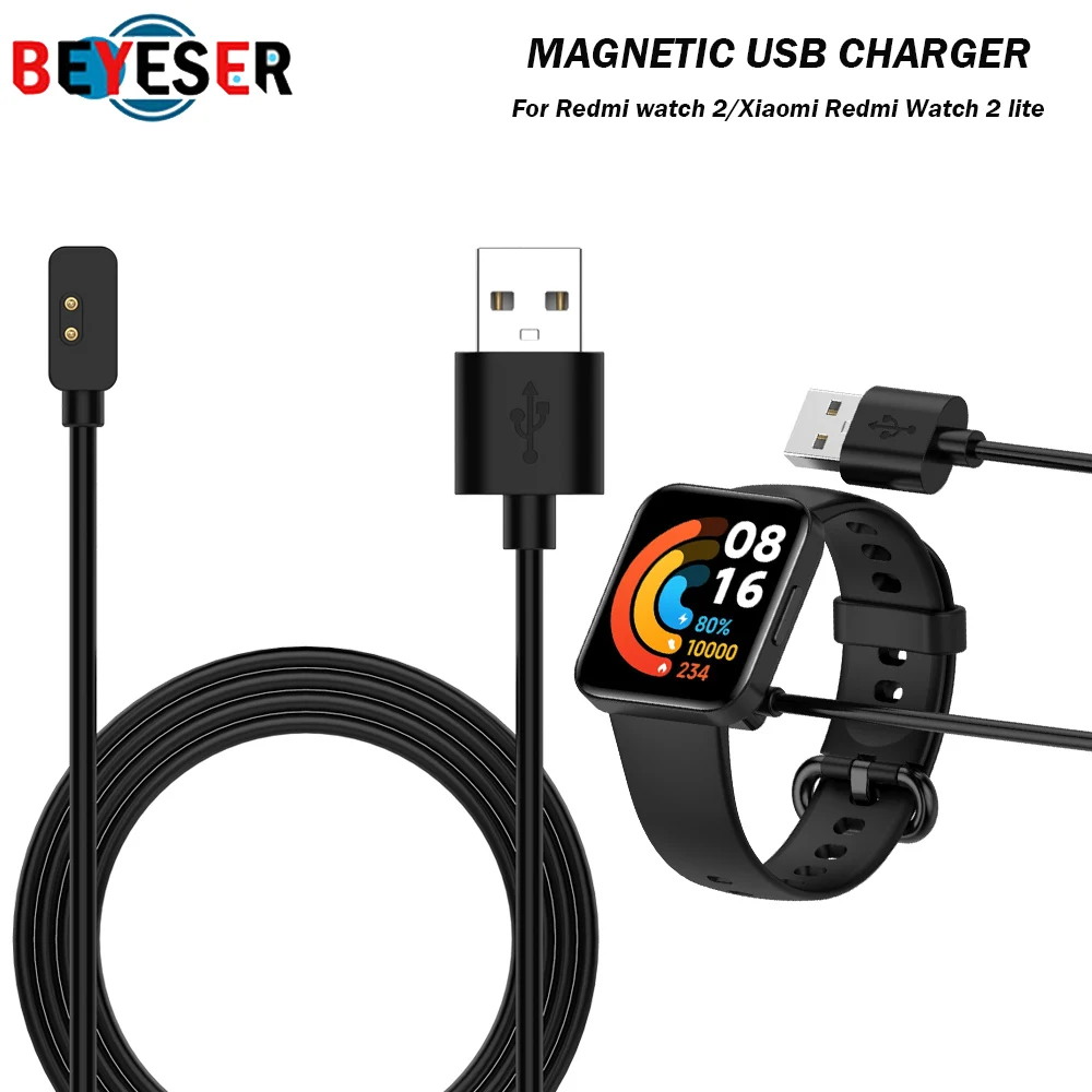 

55cm/100cm USB Charger Cable For Xiaomi Redmi Watch 2 Lite Smartwatch Charger Cradle Fast Charging Power Cable For Redmi Watch 2