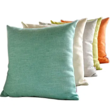

Thickened Linen Cloth Pillow Living Room Large Cushion Sofa Office Head Waist Pillow Simple Back 50c80
