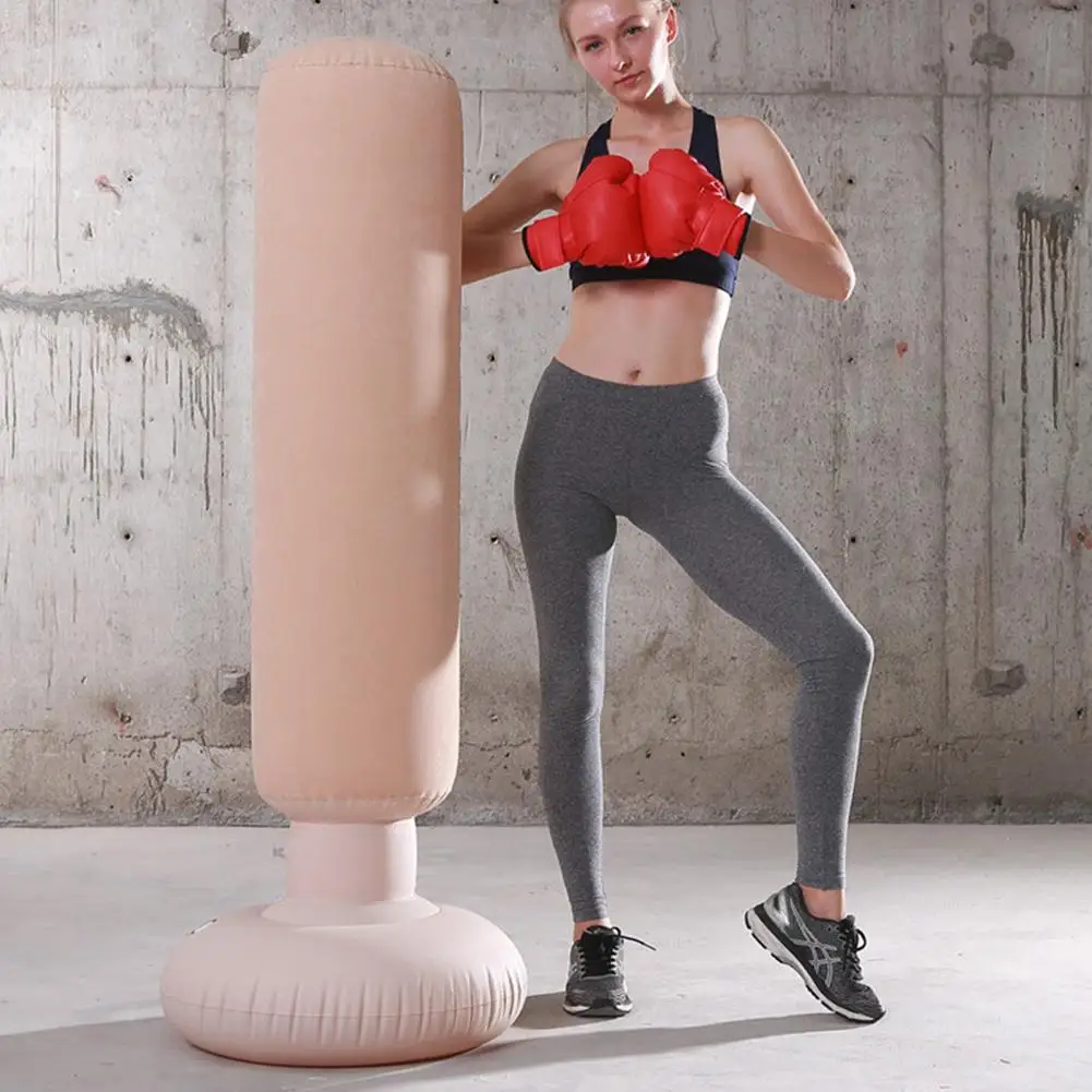 Тренировочный свободно стоящий увеличивающий ловкость надувной Пробивной мешок Бесплатно Стоящий боксерский мешок воздушный мешок для мужчин и женщин