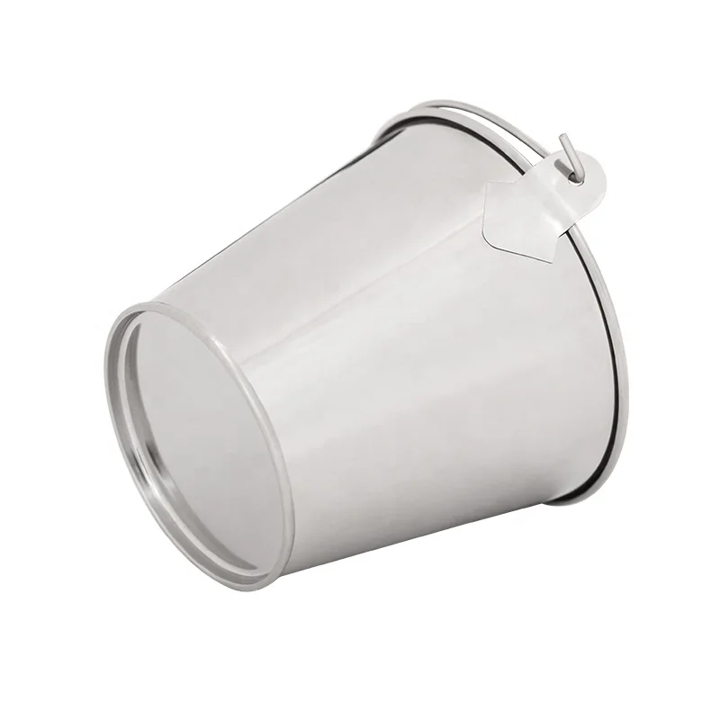 Logo custom 308ml stainless steel silver champagne wine small ice bucket