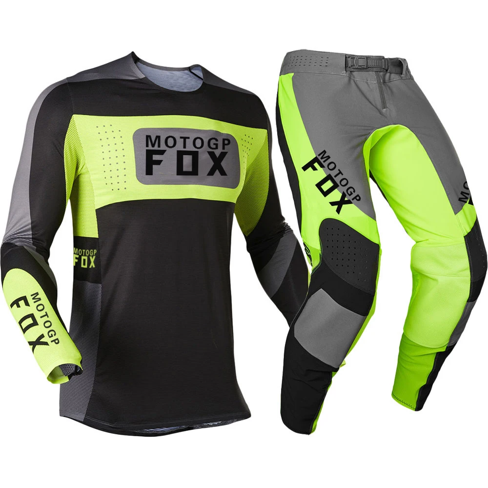 2022 Motogpfox FLEXAIR MIRER 180/360 202FLEXAIR черный/YPants Racing MX MTB BMX комплекты для горного велосипеда