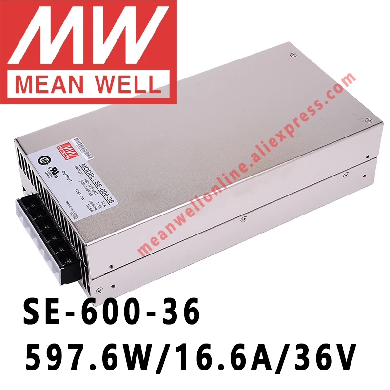 

SE-600-36 Mean Well 597.6W/16.6A/36V DC Single Output Power Supply meanwell online store