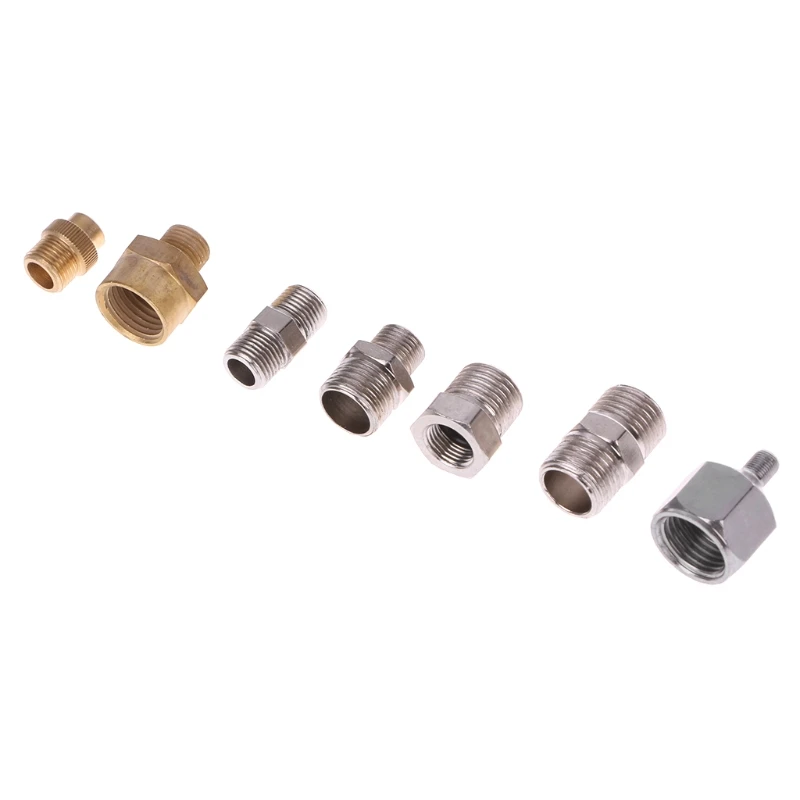 

7Pcs/Set Airbrush Adaptor Kit Fitting Connector For Compressor & Spray Gun Hose