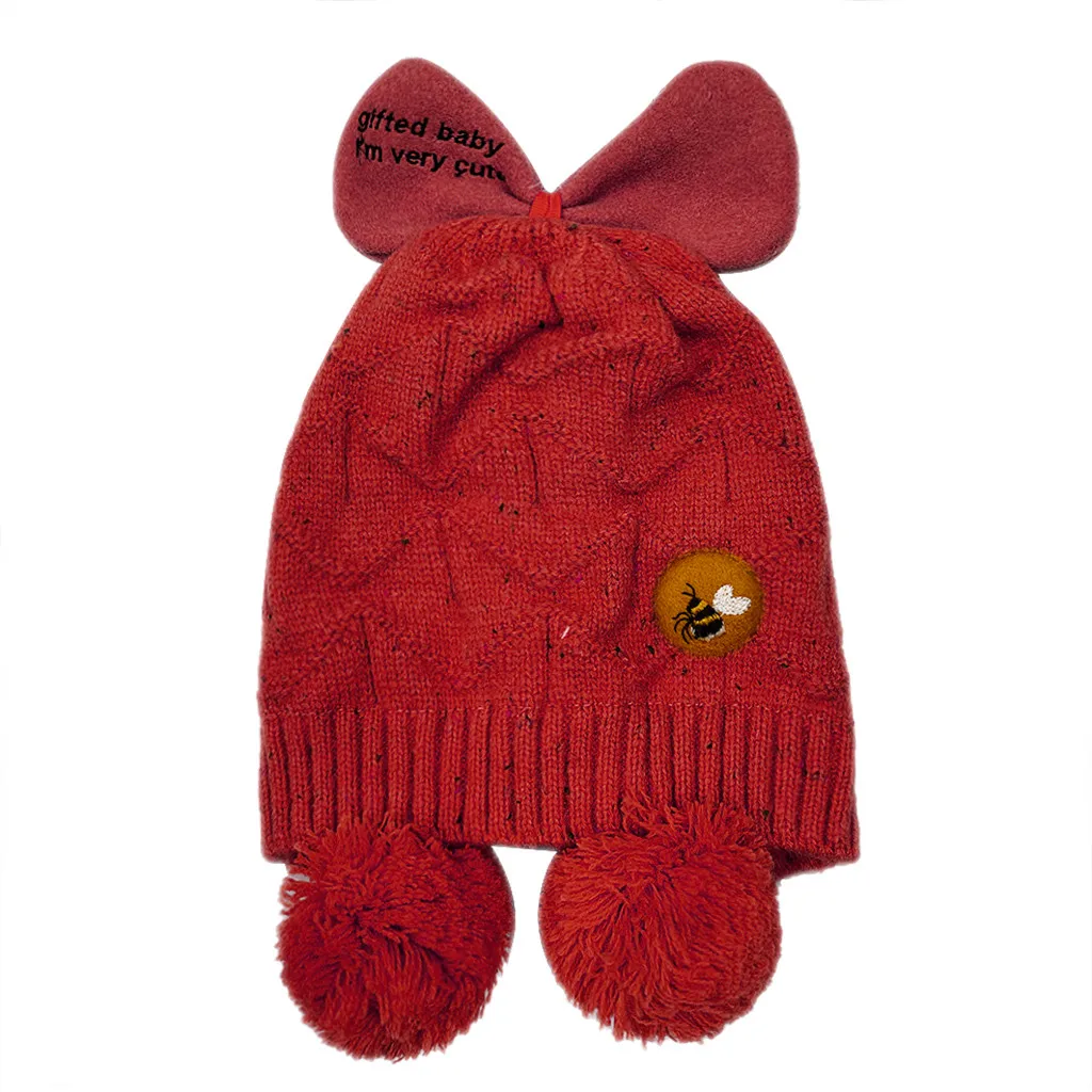 Красный Вязанная детская шапка, Детские аксессуары для новорожденных, зимняя теплая однотонная шапка для новорожденных, аксессуары для фотосессии новорожденных - Цвет: Красный