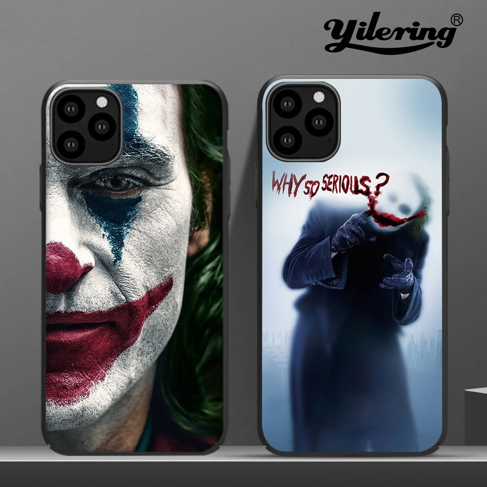 

2019 New Joker soft Silicone black cover Case for apple iPhone XR 11 Pro Max 5 5S SE 6 6S 7 8 Plus XS Max Shell for iPhone 8 11