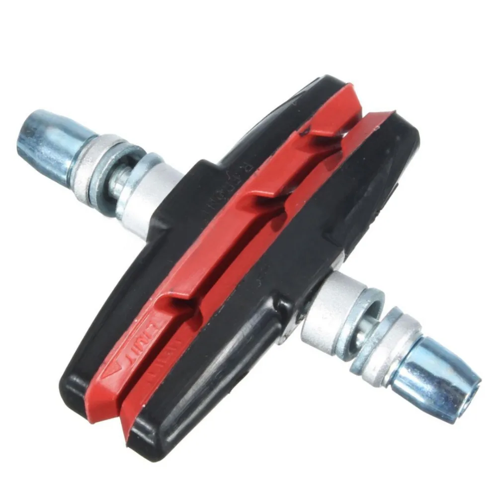 One Pair Mountain Road Mute Bike Brake pads MTB Bicycle Braking V-Brake Holder Shoes Rubber Blocks Durable Cycling Accessories
