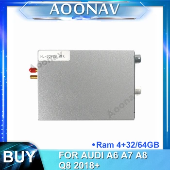 شراء 2din راديو السيارة الاندورويد مشغل وسائط متعددة فك صندوق لأودي A6 A7 A8 Q8 2018 + سيارة لتحديد المواقع والملاحة واجهة الفيديو فك أداة