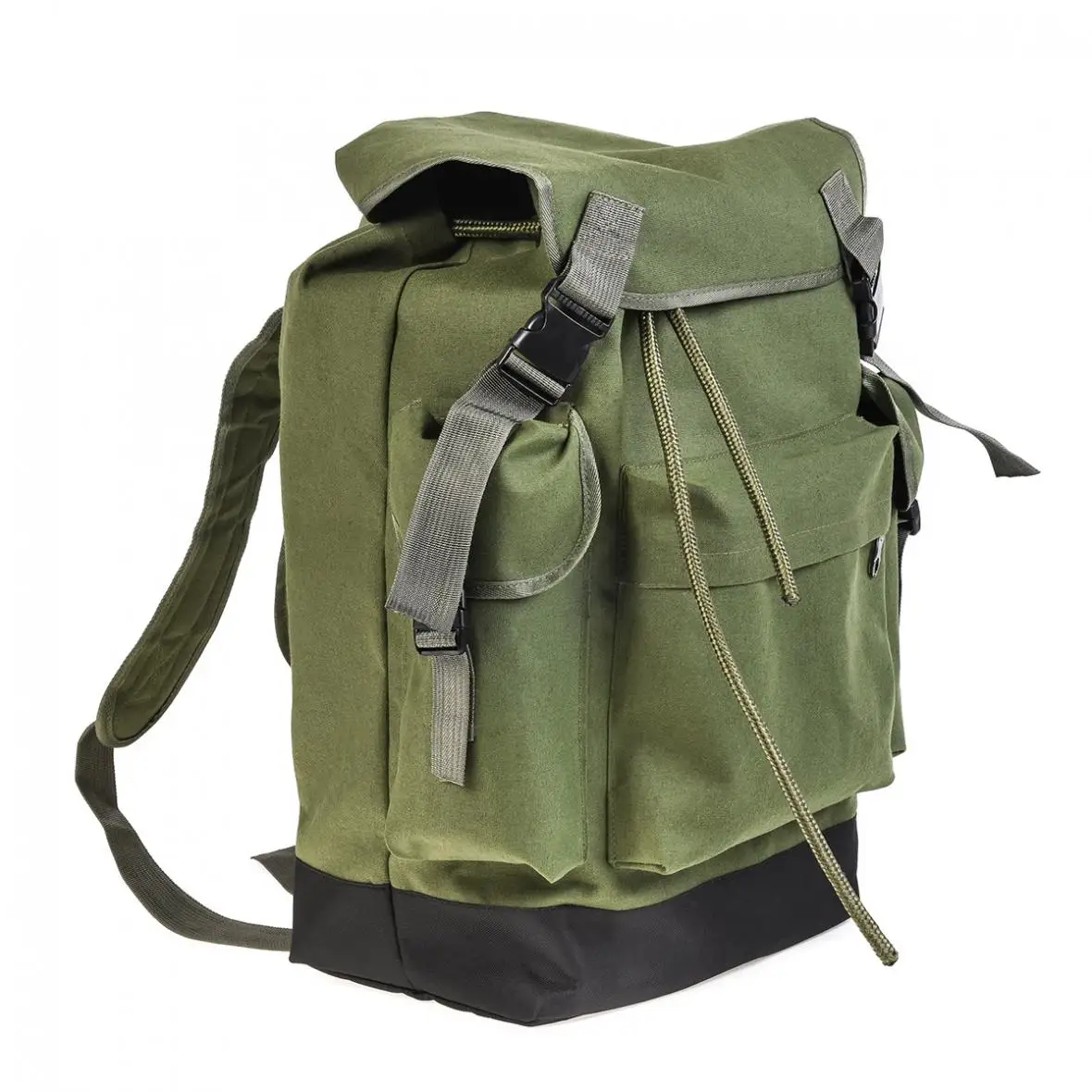 70Л большой емкости Многофункциональный зелено-армейский брезентовый сумка для Карповой ловли рыболовные снасти рюкзак прочный и износостойкий в использовании
