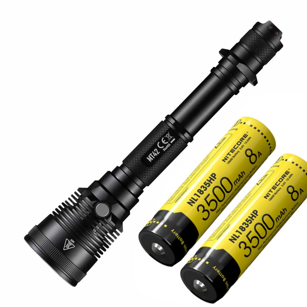 NITECORE MT42 тактический фонарь CREE XHP35 HD светодиодный макс. 1800 люмен дальний бросок 470 метров уличный охотничий фонарь-прожектор