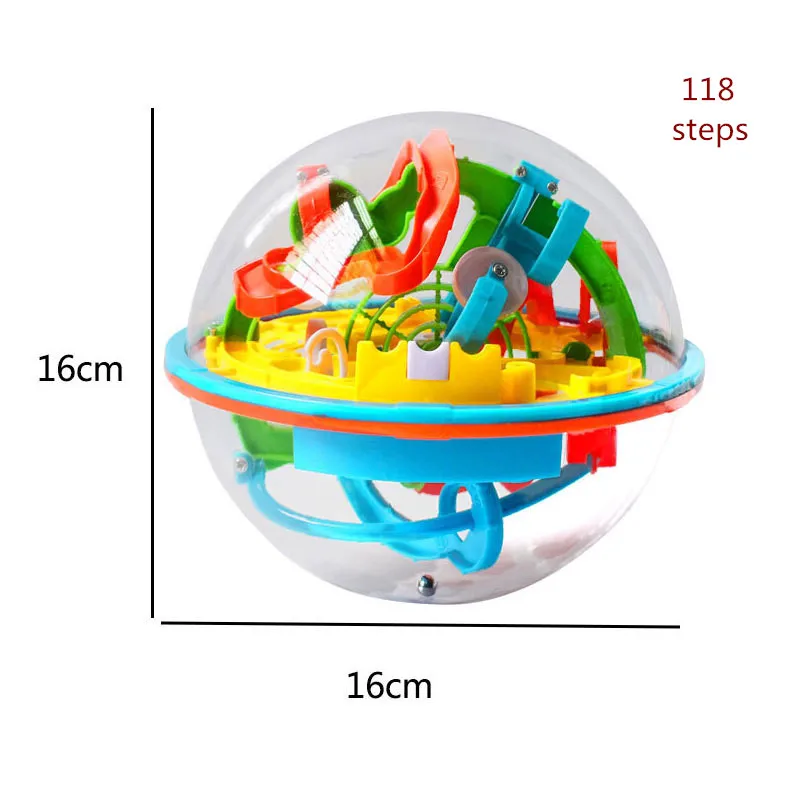 118 steps Прямая поставка ссылка 299 шагов 3D головоломка мяч детский шар-лабиринт головоломка вызов игровая посуда с препятствиями тренировка баланса оформление игры - Цвет: 118 steps