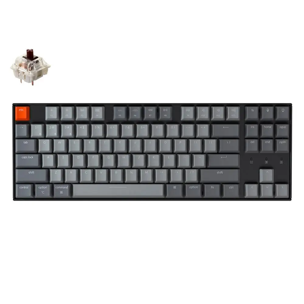 Keychron K8 A Wireless Bluetooth Mechanical Keyboard 87 Keys Gateron Switch White Backlight Keyboard for Mac Windows|Keyboards| - AliExpress