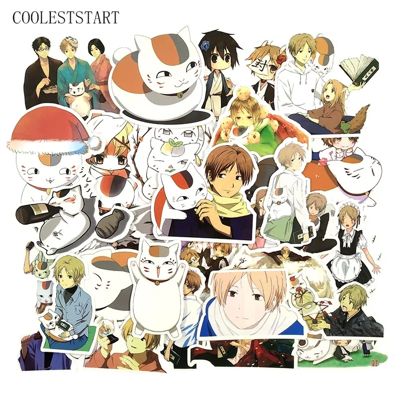 50 Pcs /Set Japan Anime Natsume Yuujinchou Stickers For Kids Fridge Gift Applique Motorcycle Skateboards Bicycles Phone Diaries