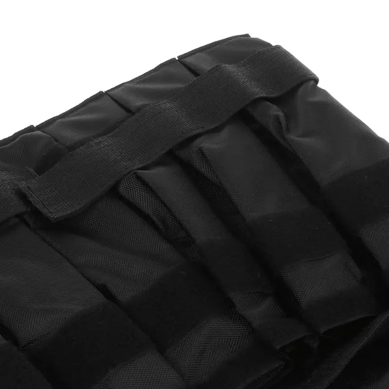 50 кг Макс черный Регулируемая загрузка взвешенный жилет Прочный утолщение тренировки фитнес куртка жилет