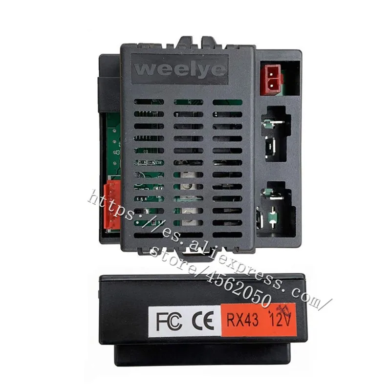 Weelye – voiture électrique RX43 12V pour enfants, 2.4G, Bluetooth, télécommande et pièces de commande de récepteur