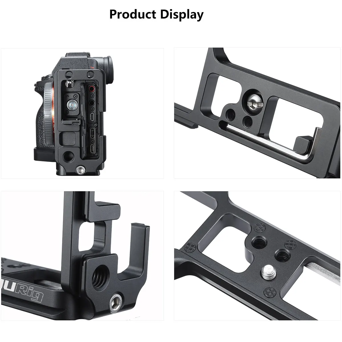 UURig R024 L форма быстросъемный кронштейн для sony A7R4 A74 A7R IV волог микрофон Холодный башмак Удлинитель кронштейн фотографии запчасти