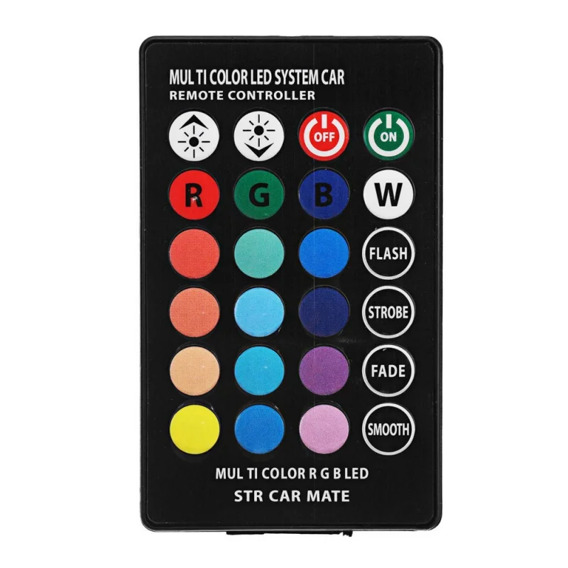 Универсальный автомобильный RGB COB 12SMDs красочные Многомодовые автомобильные лампочки с пультом дистанционного управления Led T10 RGB габаритный свет