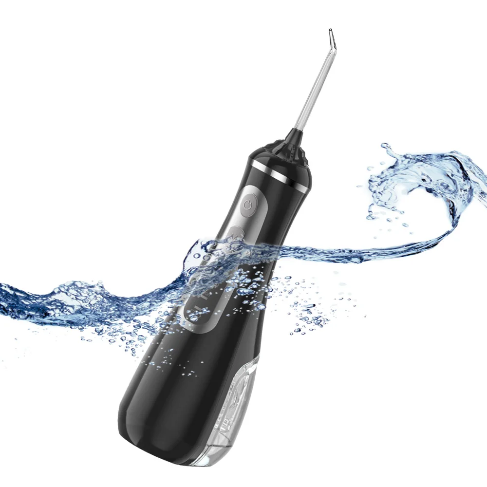 

Oral Irrigator Dental Portable Water Flosser 4 Tips USB Rechargeable Water Jet Flosser Pick Irrigator for Teeth Cleaning