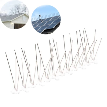 

10Pcs Stainless Steel Anti-Bird Thorn Roof Eaves Repelling Bird Anti-Pigeon Pest Control for Roof, Orchard